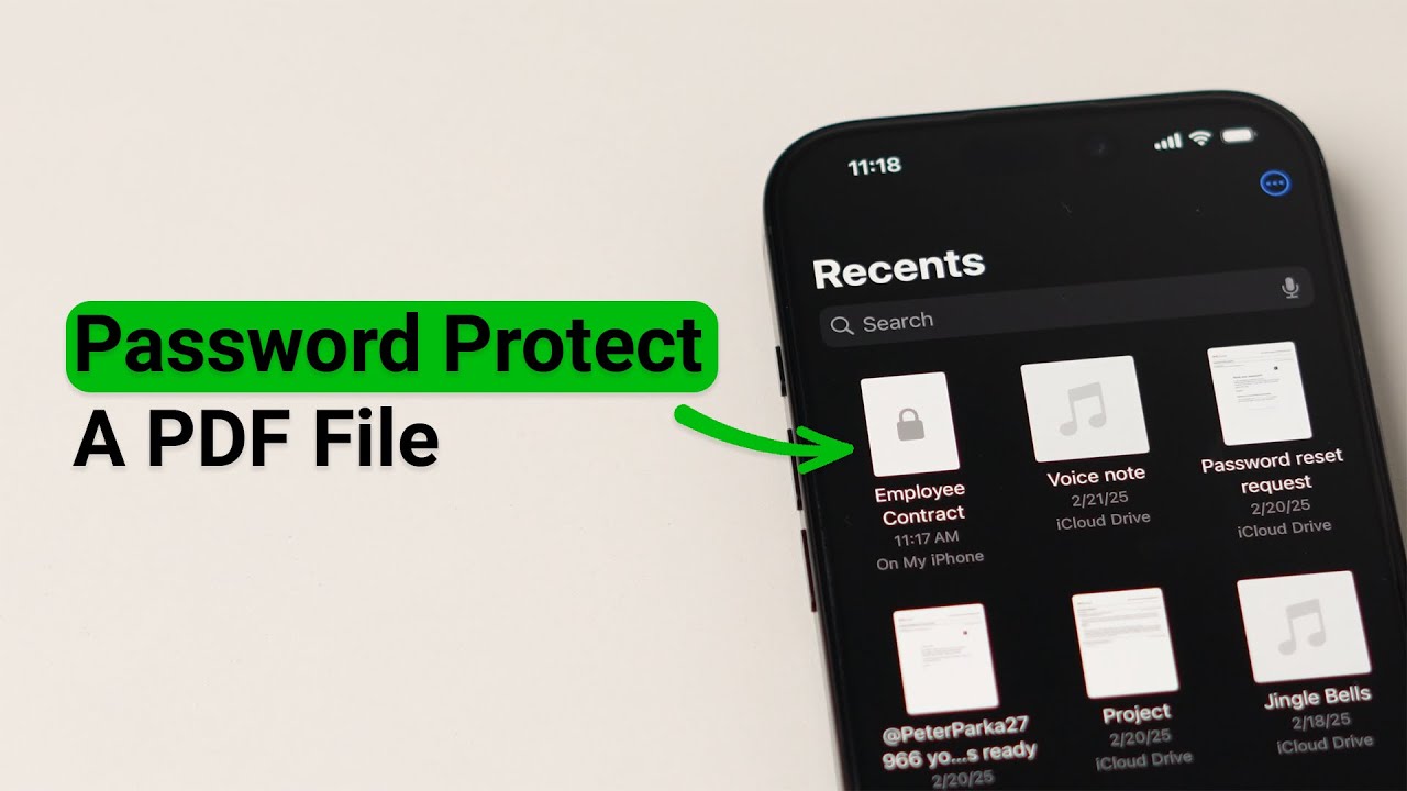 Как защитить паролем PDF-файл на iPhone?