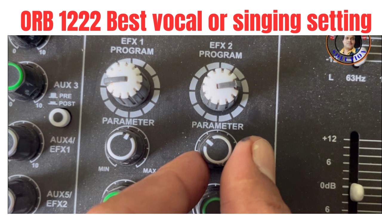 ORB 1222,mixer, orb 1222 kee echo kee setting kaise karen,लाइव प्रोग्राम में इको कैसे सेट करें .