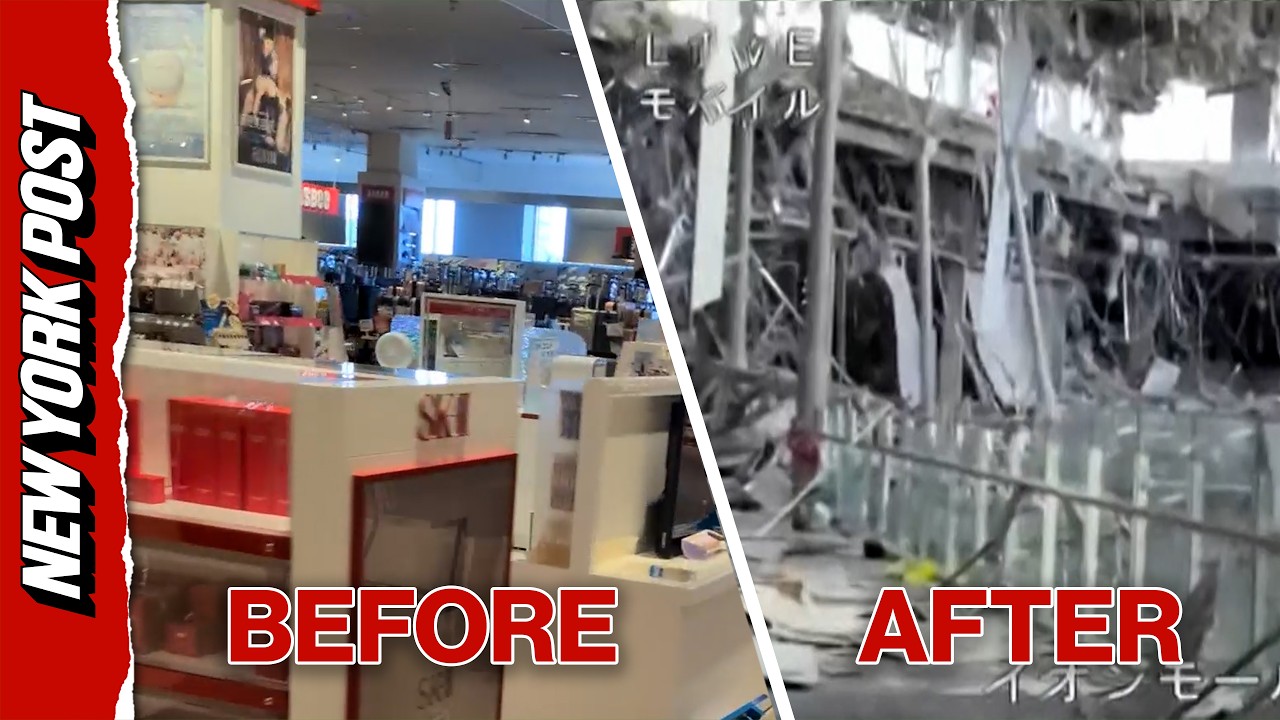 Before and After Footage Reveal Extensive Damage of Japan's Aeon Mall After Devastating Earthquake