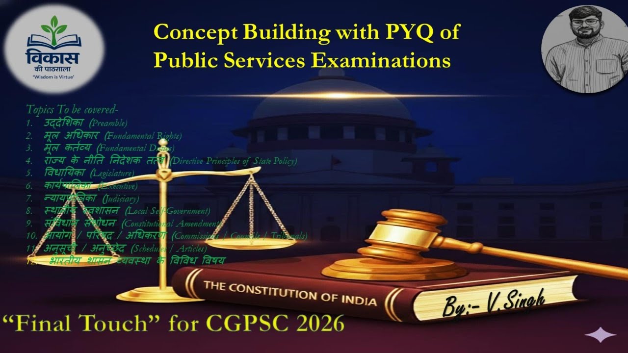 Important Miscellaneous Topics of  Constitution ( संविधान एवं शासन व्यवस्था के विविध विषय )