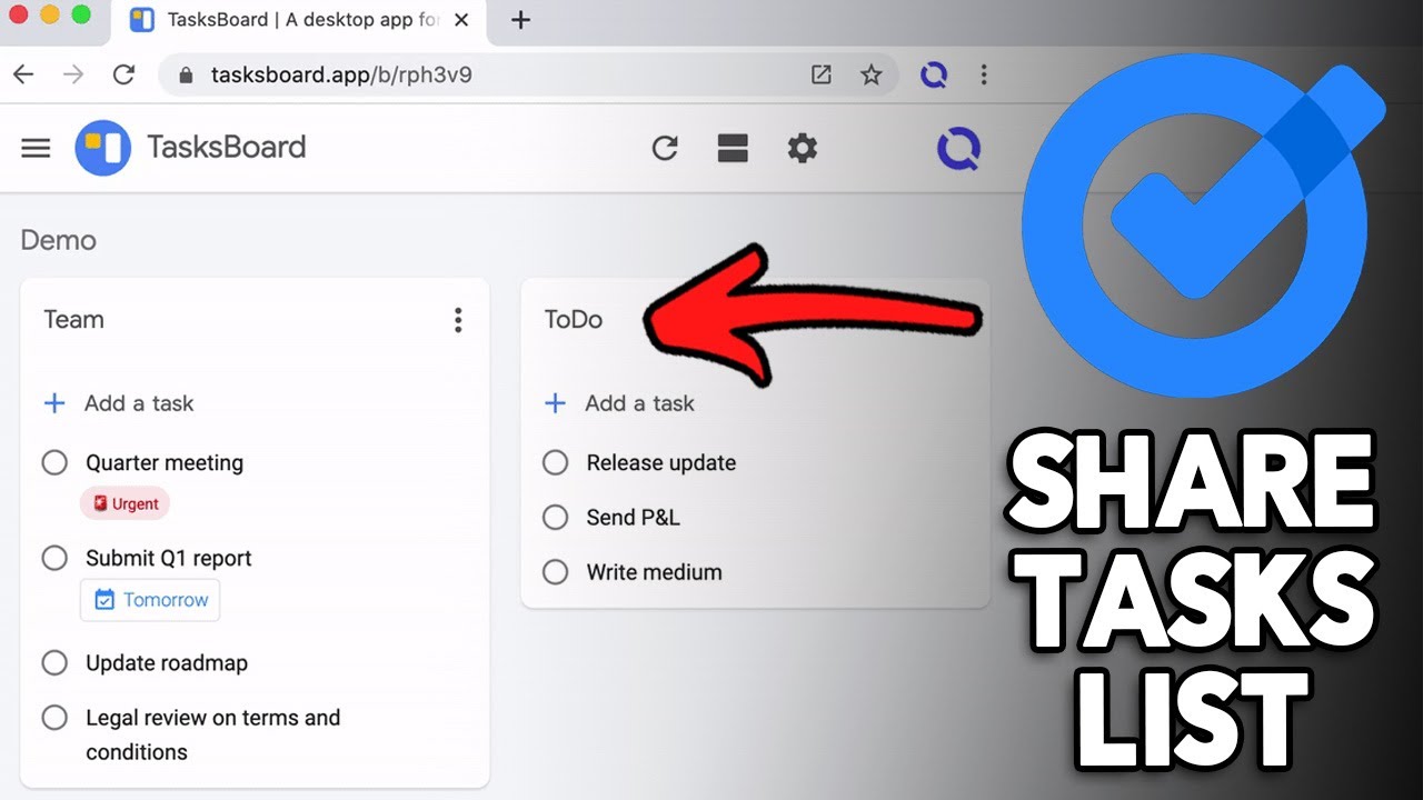 How to Share Google Tasks List with Others