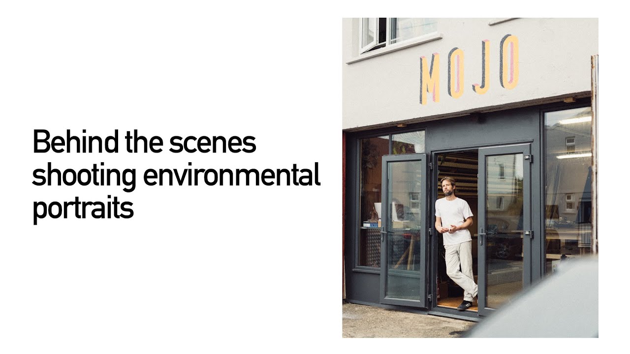 Behind the scenes shooting environmental portraits