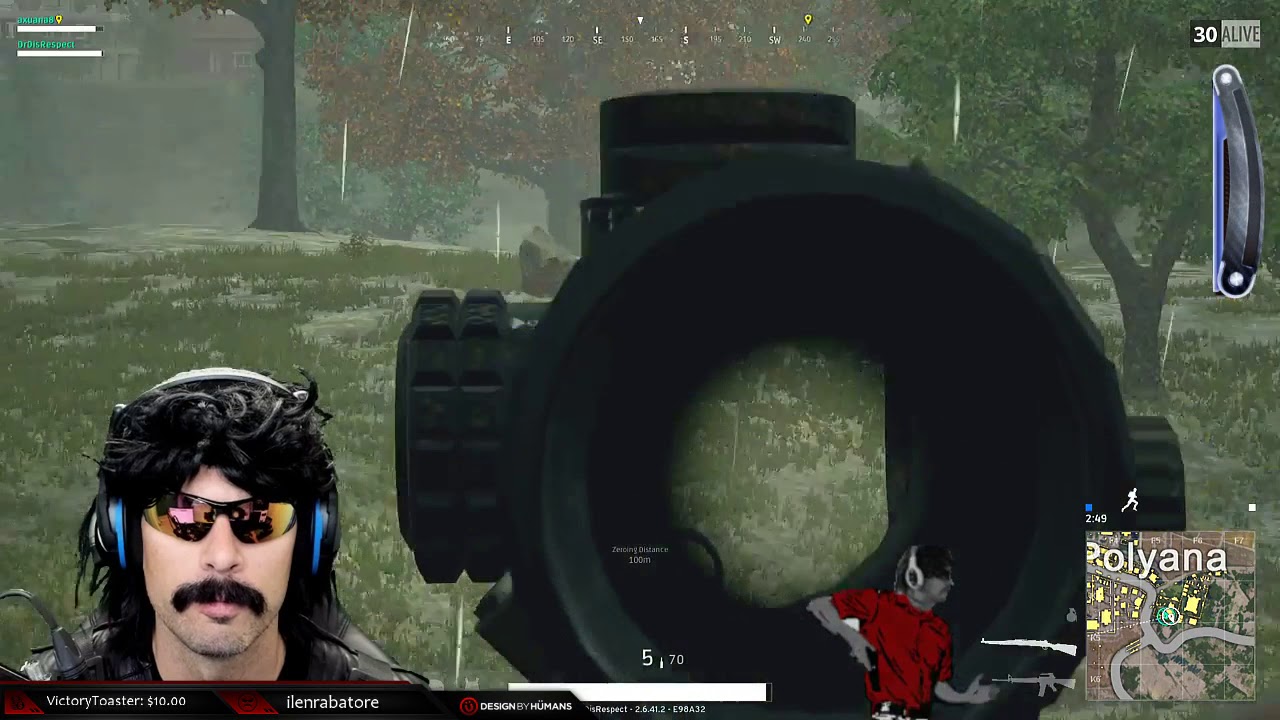 Dr DisRespect Playing Random Duo Game - Playerunknown's Battlegrounds Ep2