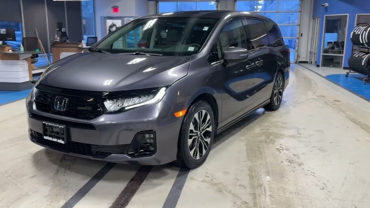 Modern Steel Gray 2026 Honda Odyssey Elite | Gray Interior Walkaround & Full Tour