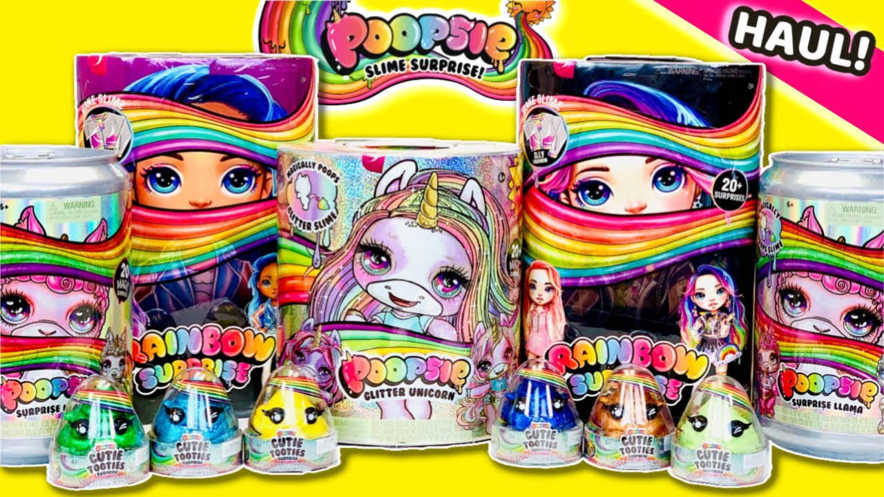 POOPSIE SLIME SURPRISE Haul! Poopsie Glitter Unicorn, Rainbow Surprise Dolls, Drop 3 Cutie Tooties!