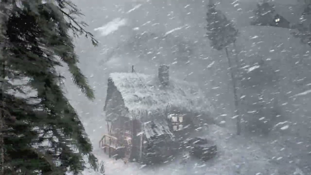 SNOW BLIZZARD relaxing wind sounds 10 hours | Polar Windstream Whiteout