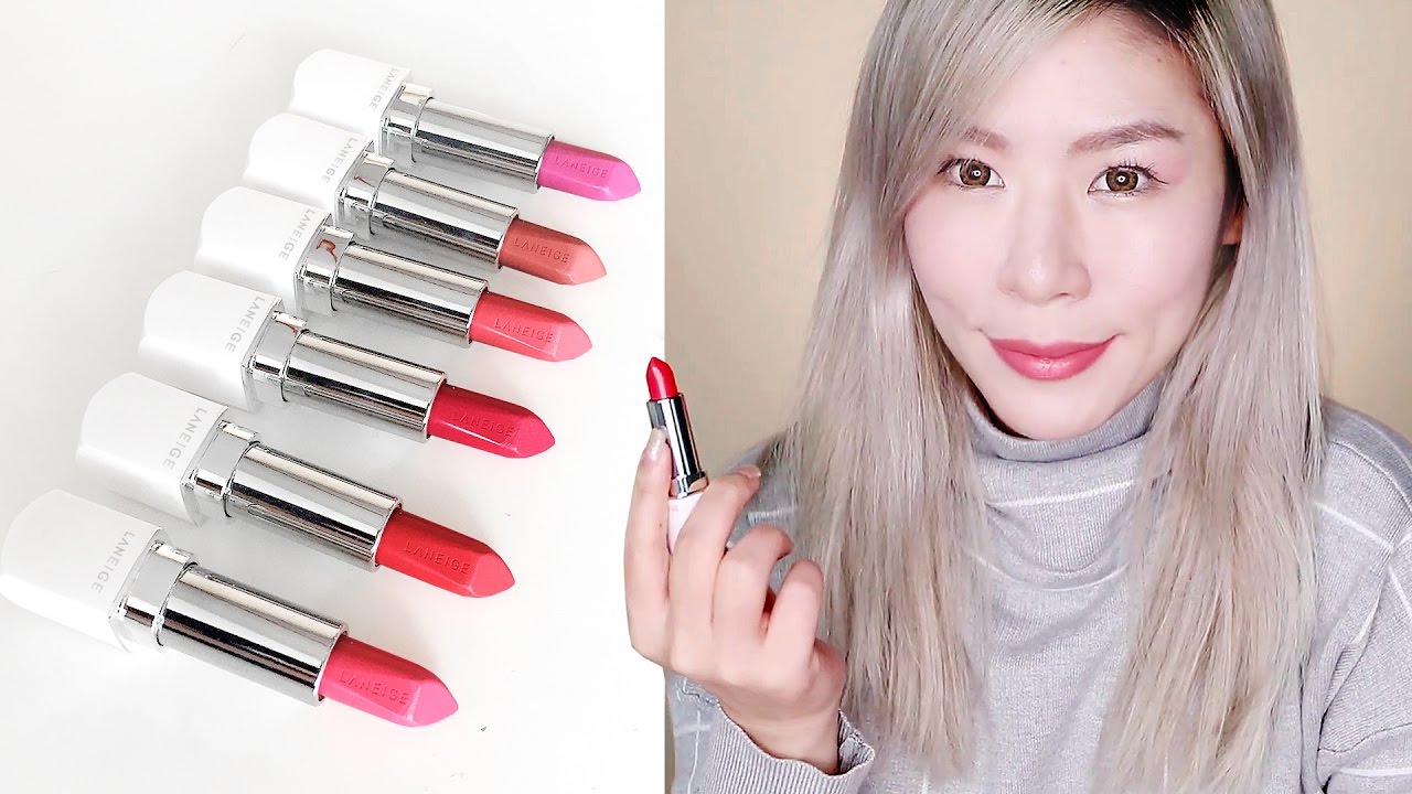 LANEIGE NEW SILK INTENSE LIPSTICKS - REVIEW + UNBOXING + SWATCHES!
