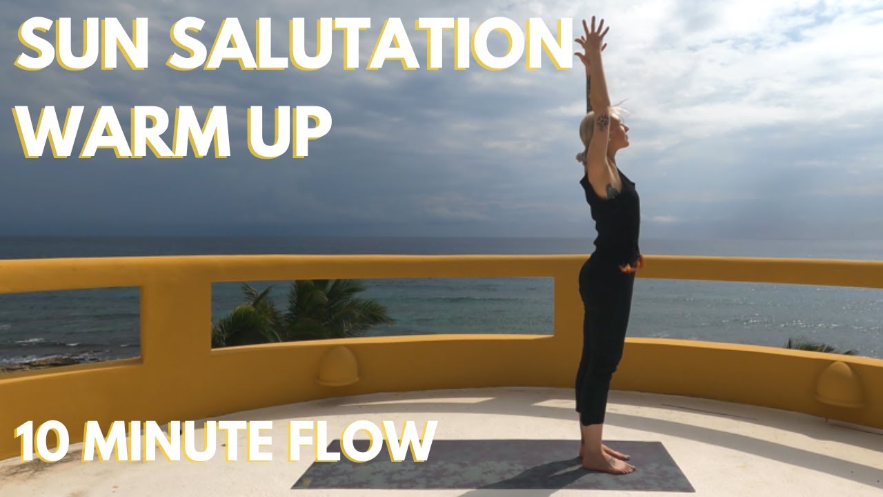 10 Minute Sun Salutation Energising Vinyasa Flow🗣️🧘🏼‍♀️💙