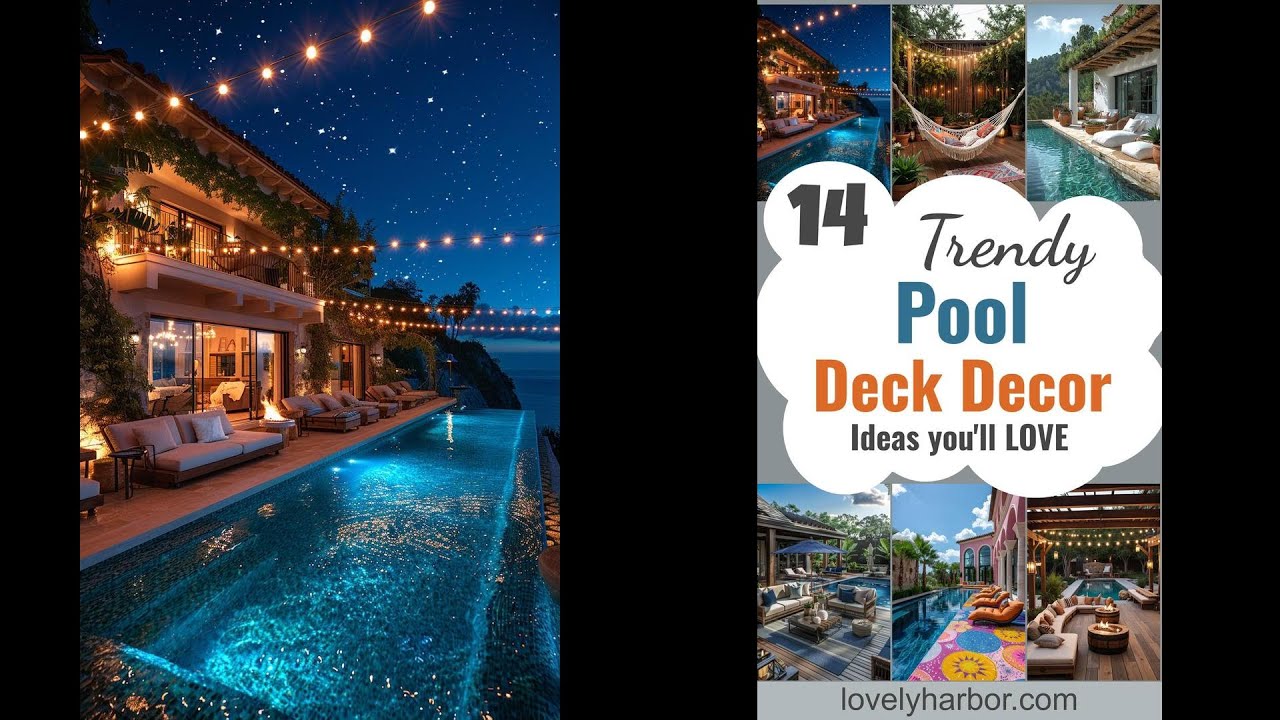 14 Trendy Pool Deck Decor Ideas You’ll Adore