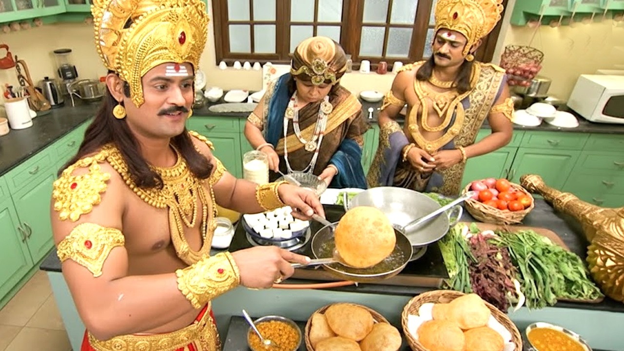 यमराज ने चित्रगुप्त के लिए बनाये छोले भटूरे | yamraj Comedy @minitv86