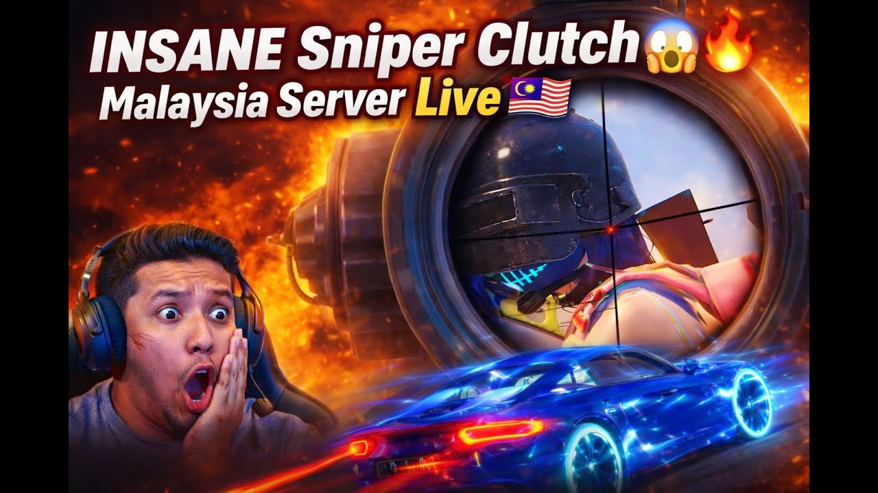 INSANE Sniper Clutch 😱 Malaysia Server Live 🇲🇾🔥🔥🥵