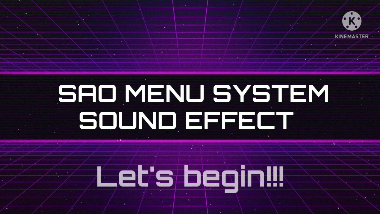SAO SEASON 3 System Sound Effect for Editing