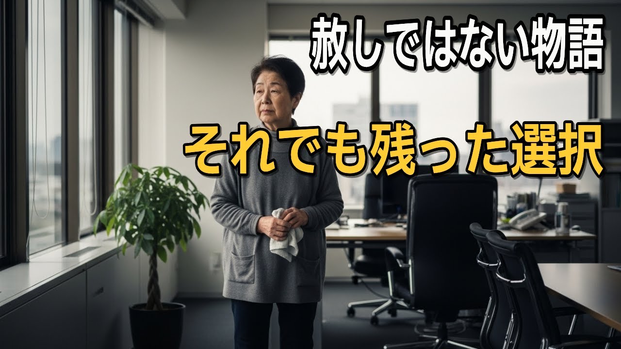 七十代の清掃員と会長 ― 遅れて向き合った人生の言葉