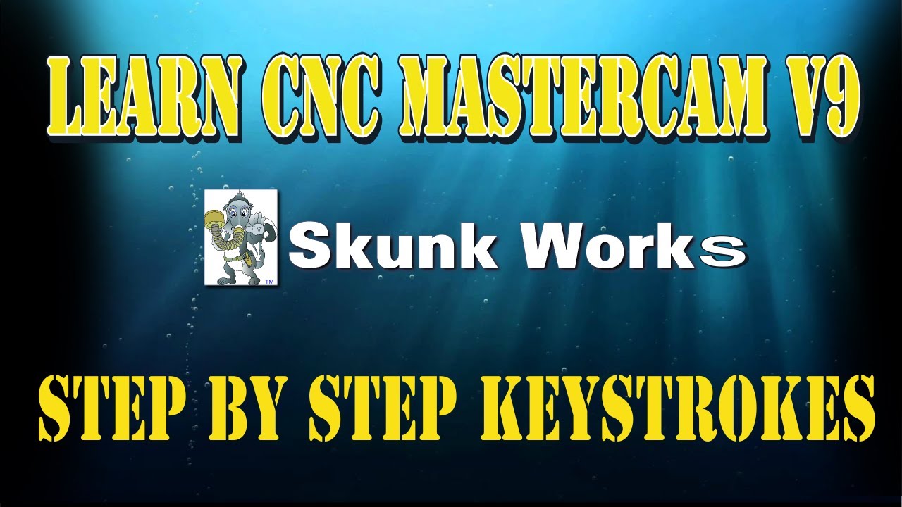 Learning How To use Cad Cam Mastercam v9 with Cnc mill cutting