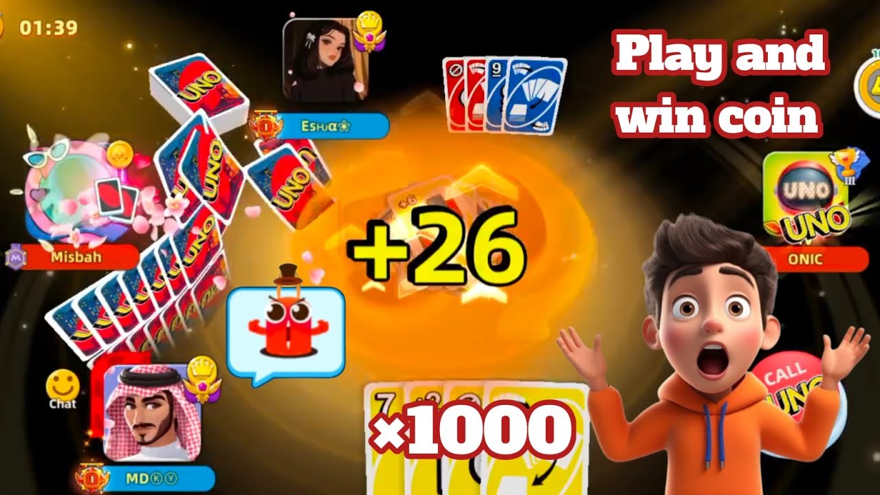 Uno Mobile Game  || Go Wild X1000 with +6 card (Epic wins only) 🤑