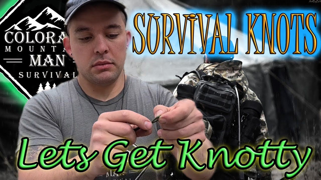 Survival Knots - How to apply knots on a Tarp Shelter