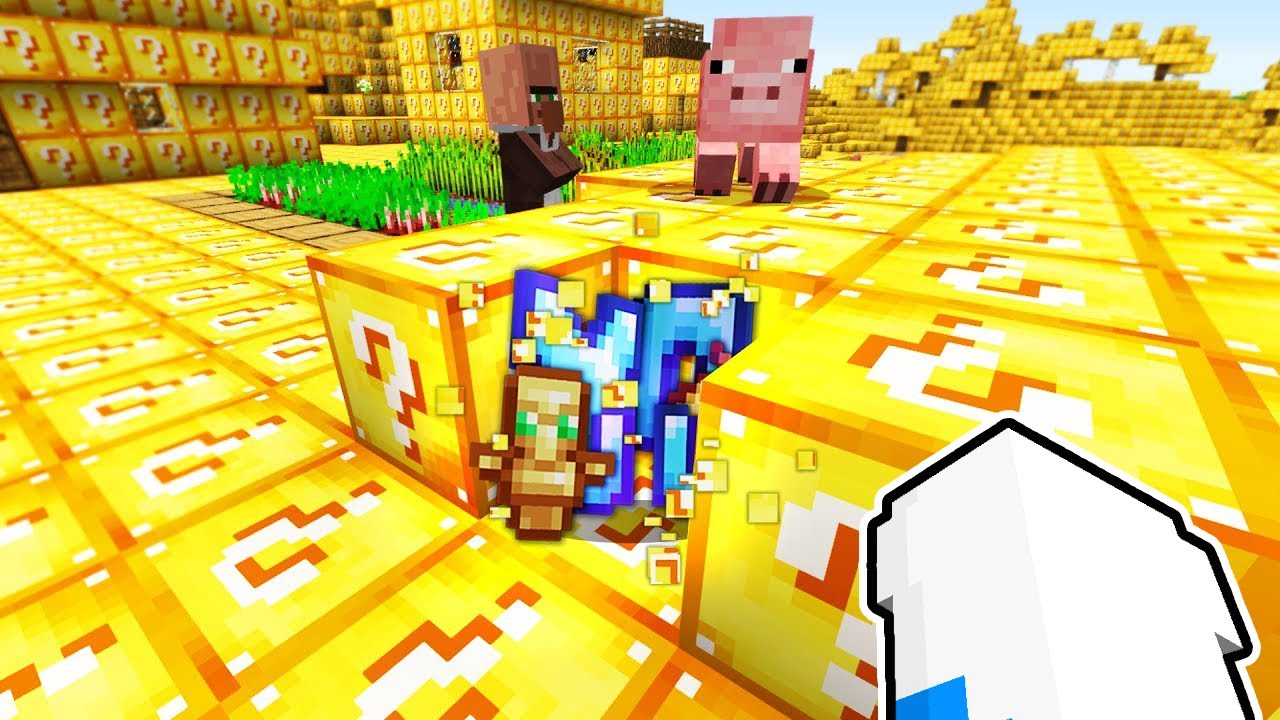 Minecraft PERO el mundo entero es de LUCKY BLOCKS! 😱 Minecraft Lucky Block Mod