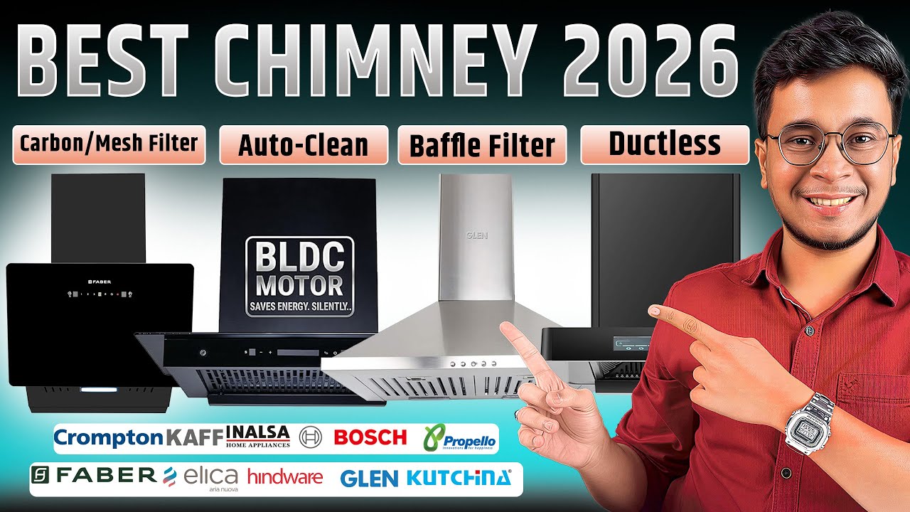 Best Kitchen Chimney 2026 | Best Chimney for Indian Kitchen | Filterless Auto Clean Chimney