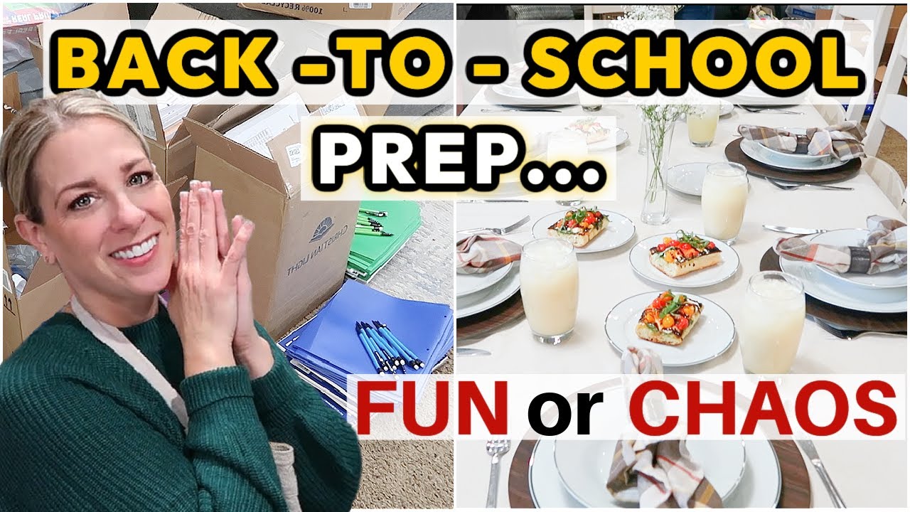 Hosting a School Dinner at Home + Back-to-School Prep | Fun or Chaos?