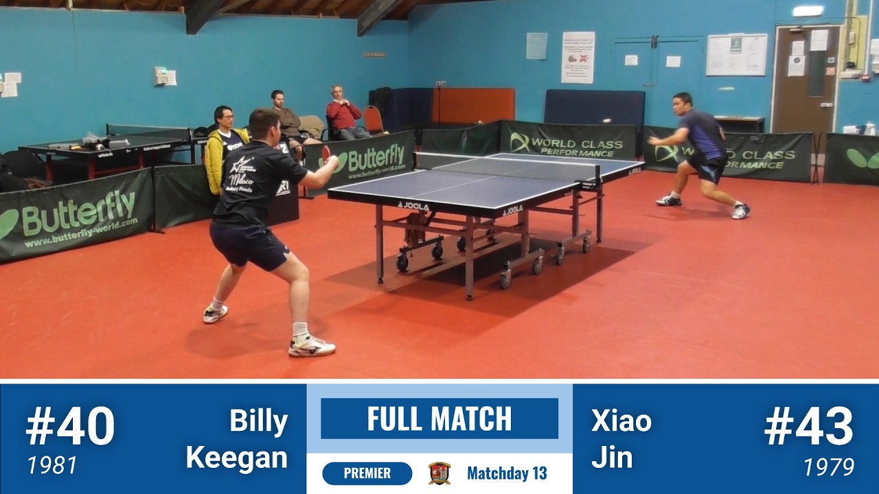 FULL MATCH | Billy Keegan vs Xiao Jin | B&DTTL Prem | 2025-26