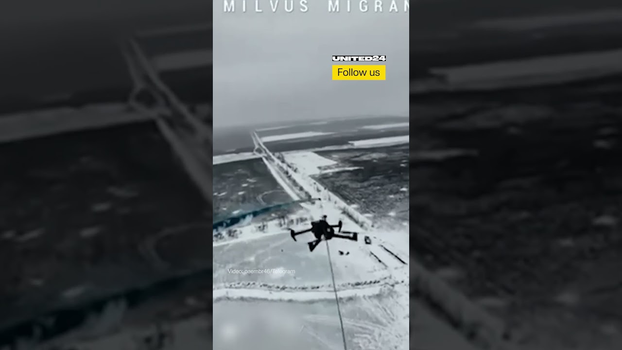 Ukrainian Drone Operators Intercept Russian UAVs Using a Fishing Rod #warinukraine