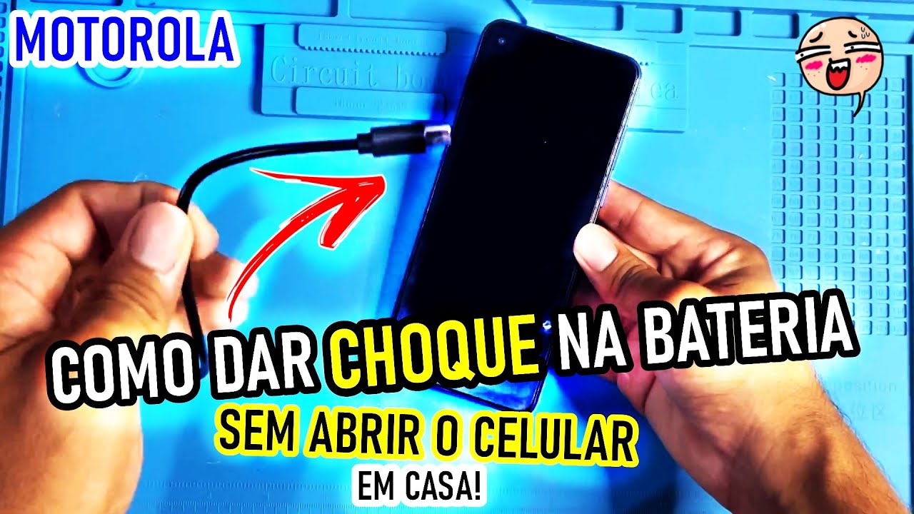 Como dar choque no celular em casa! muito simples. Toda linha MOTOROLA