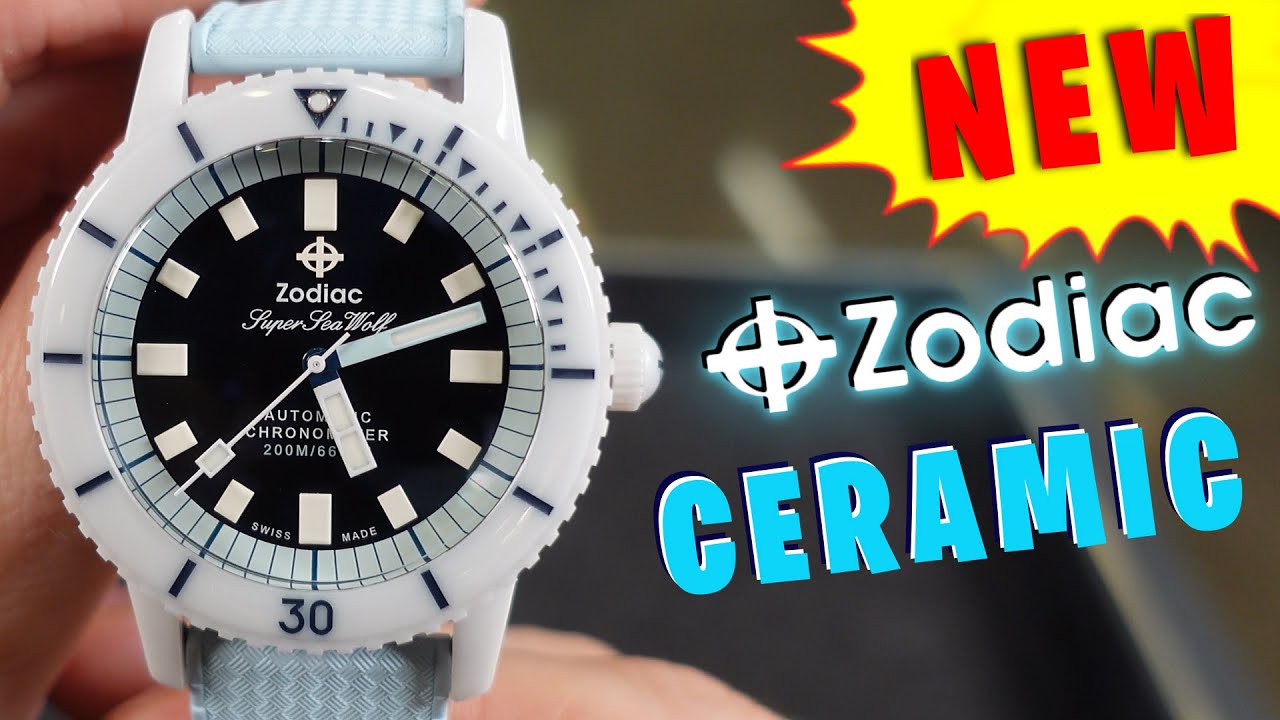 Zodiac Super Sea Wolf Ceramic Compression Blue Review - New Release