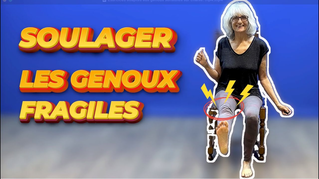 DOULEURS AUX GENOUX : 5 Exercices FACILES sur chaise