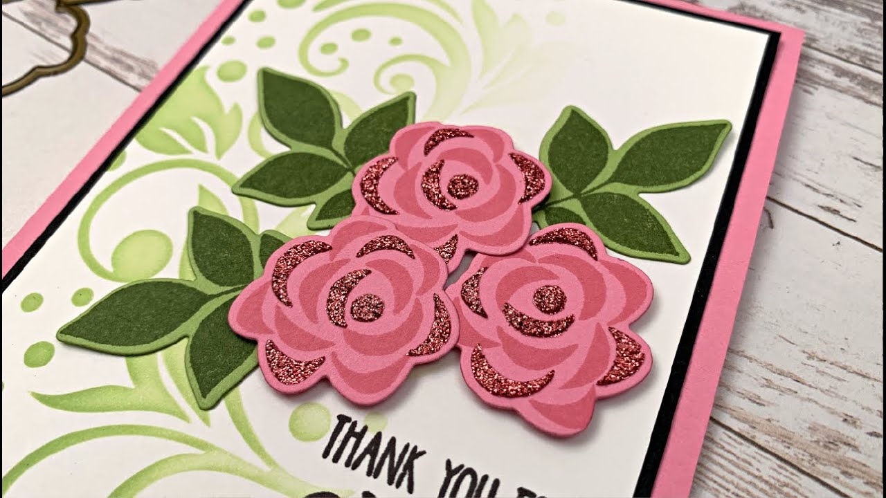 Stamp-n-Stencil- How to line up 2-step and Layering Flowers