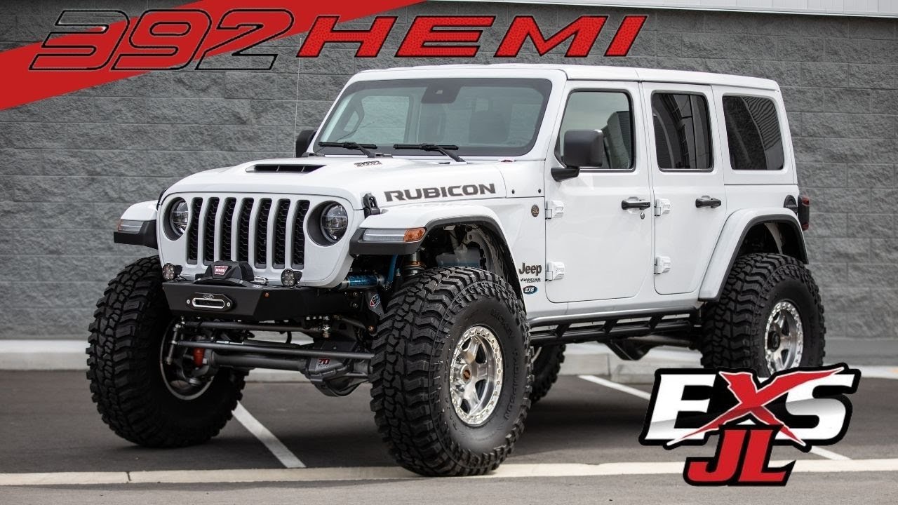 The BADDEST JEEP 392 HEMI You Have Ever Seen! We Give This JLU Our Full EXS Suspension Treatment!