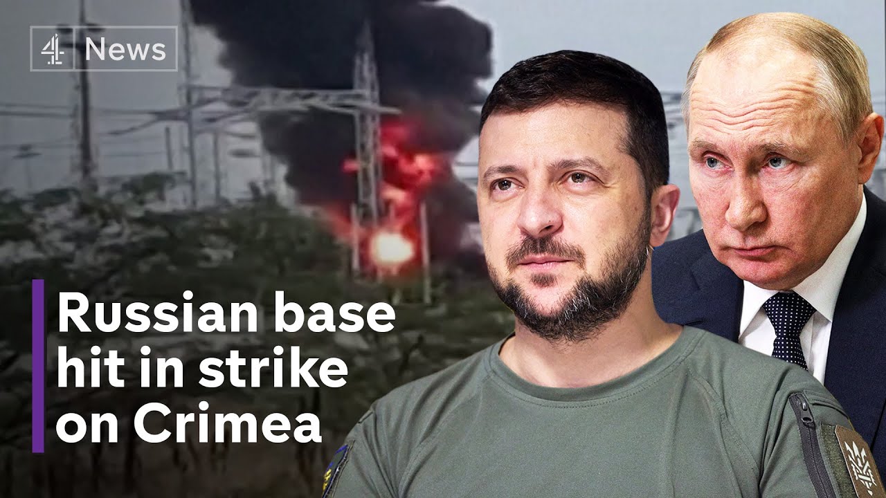 Sabotage blamed for Russian military base explosion in Crimea