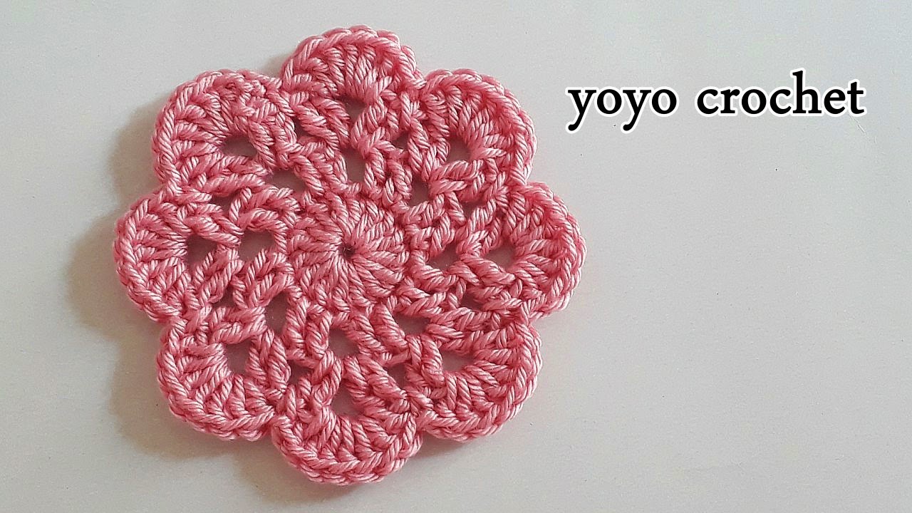 كروشية : كوستر/ قواعد أكواب .. أصنعيها بنفسك / Crochet Coaster For Beginners#يويو كروشية