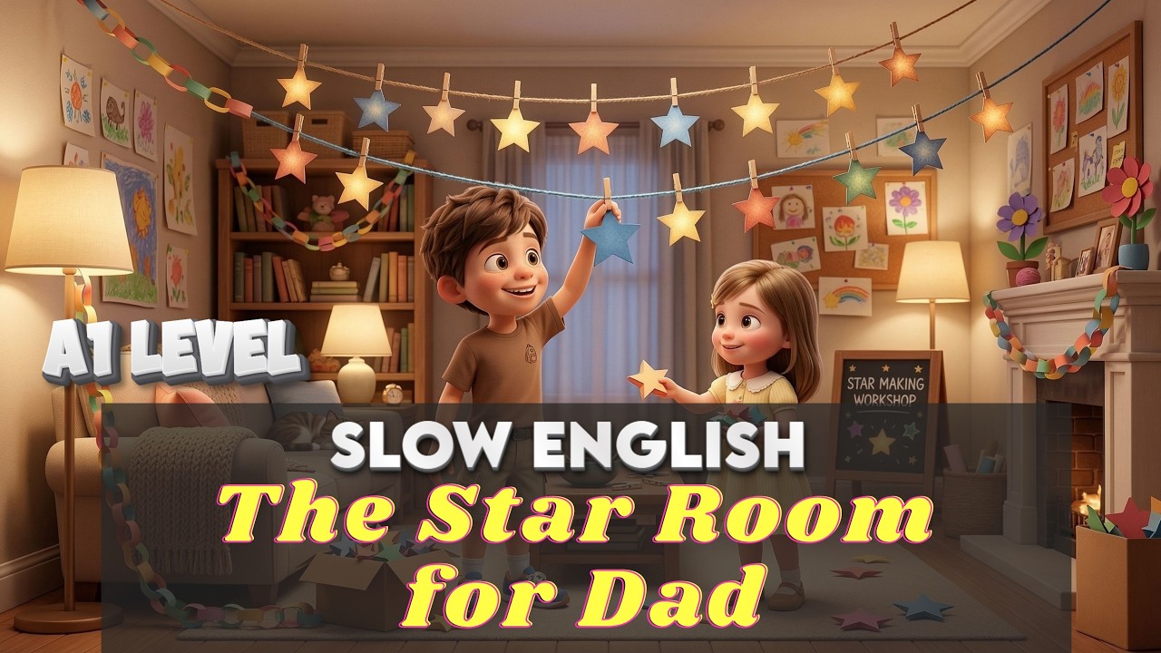 The Star Room for Dad | English Listening Practice for Beginners (A1 Level)