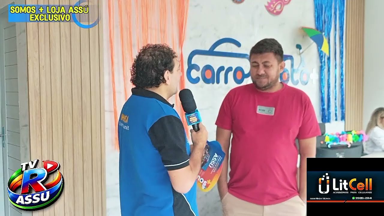  12-02-2026: AÇÃO SOCIAL NA UNIDADE ASSÚ DA LOJA SOMOS + PROTEÇÃO VEICULAR, CLIENTE FALA  PARA TV R