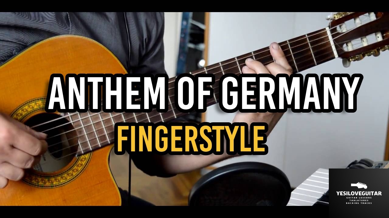 Deutschlandlied - Anthem of Germany - fingerstyle arrangement - TAB in description