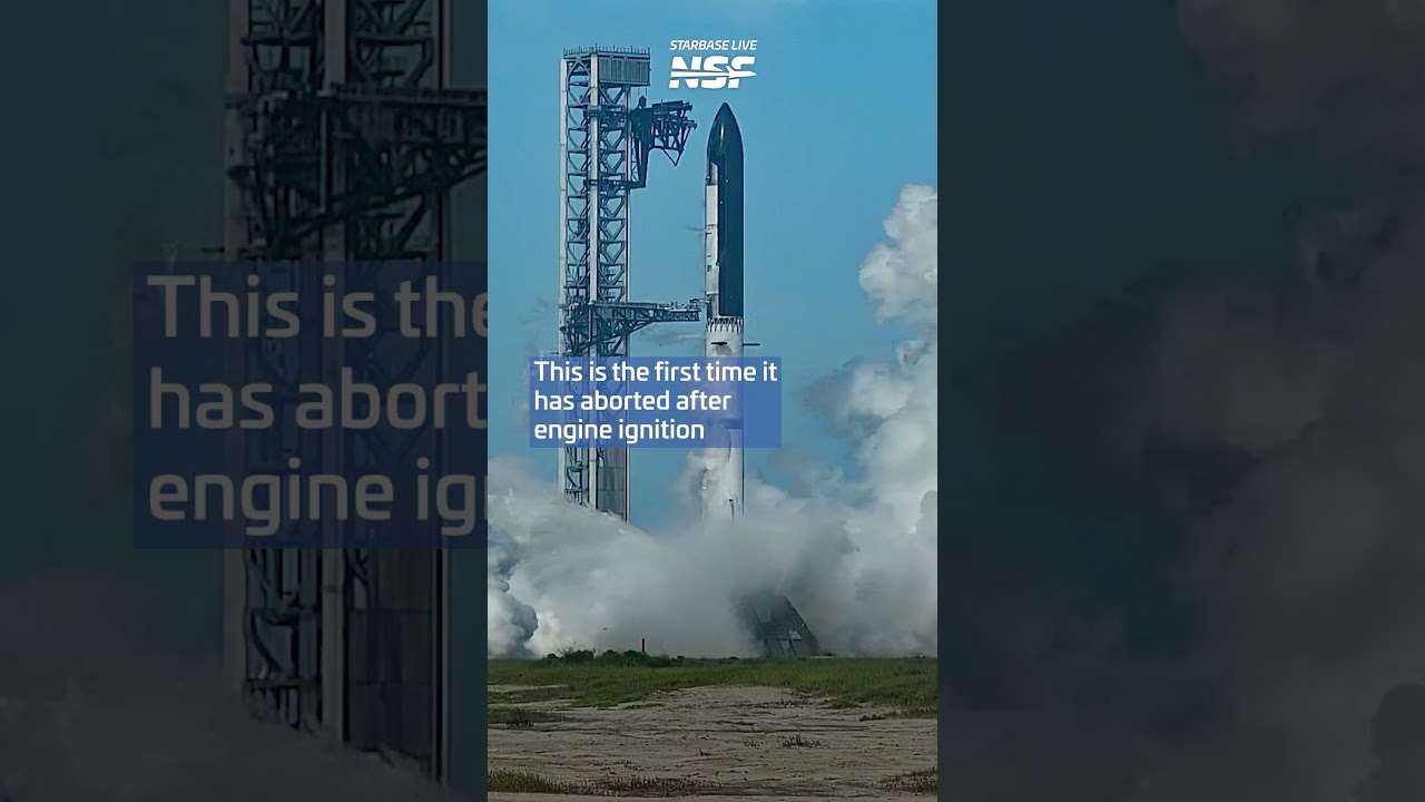 SpaceX ABORTS Starship After Engines Light! #spacex #starship #space #rocket