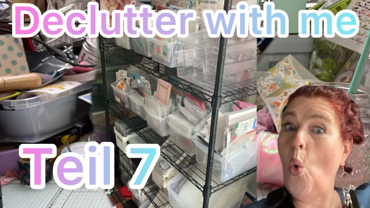 Declutter with me ❤️ Bastelzimmer aufräumen 🤩  Neues Regal auf Rollen zieht ein 😳 Teil 7
