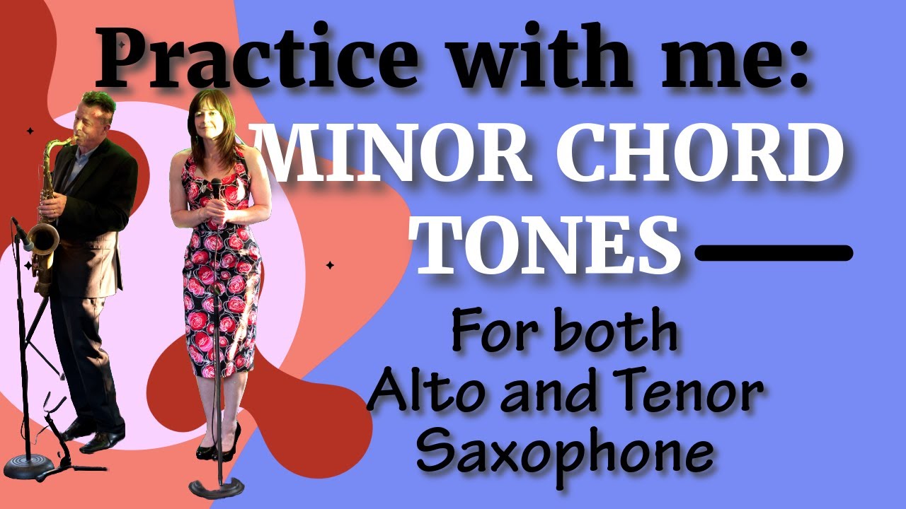 Practice Minor Chord Tones on Saxophone 🎷 | Play Along With Me (Alto & Tenor)