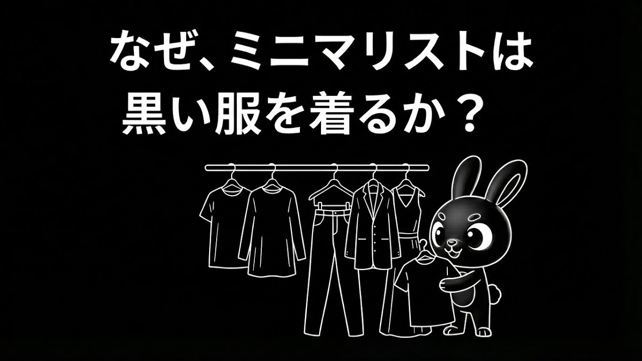 なぜミニマリストは黒い服にいきつくのか？【Q&A】