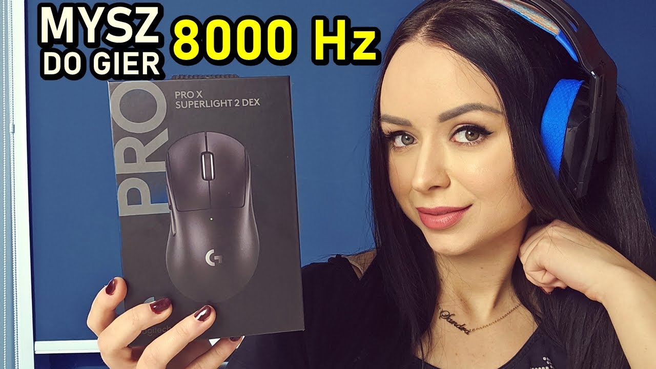 Mysz z raportowaniem aż 8000 Hz do gier  - LOGITECH G Pro X Superlight 2 DEX + Logitech G535