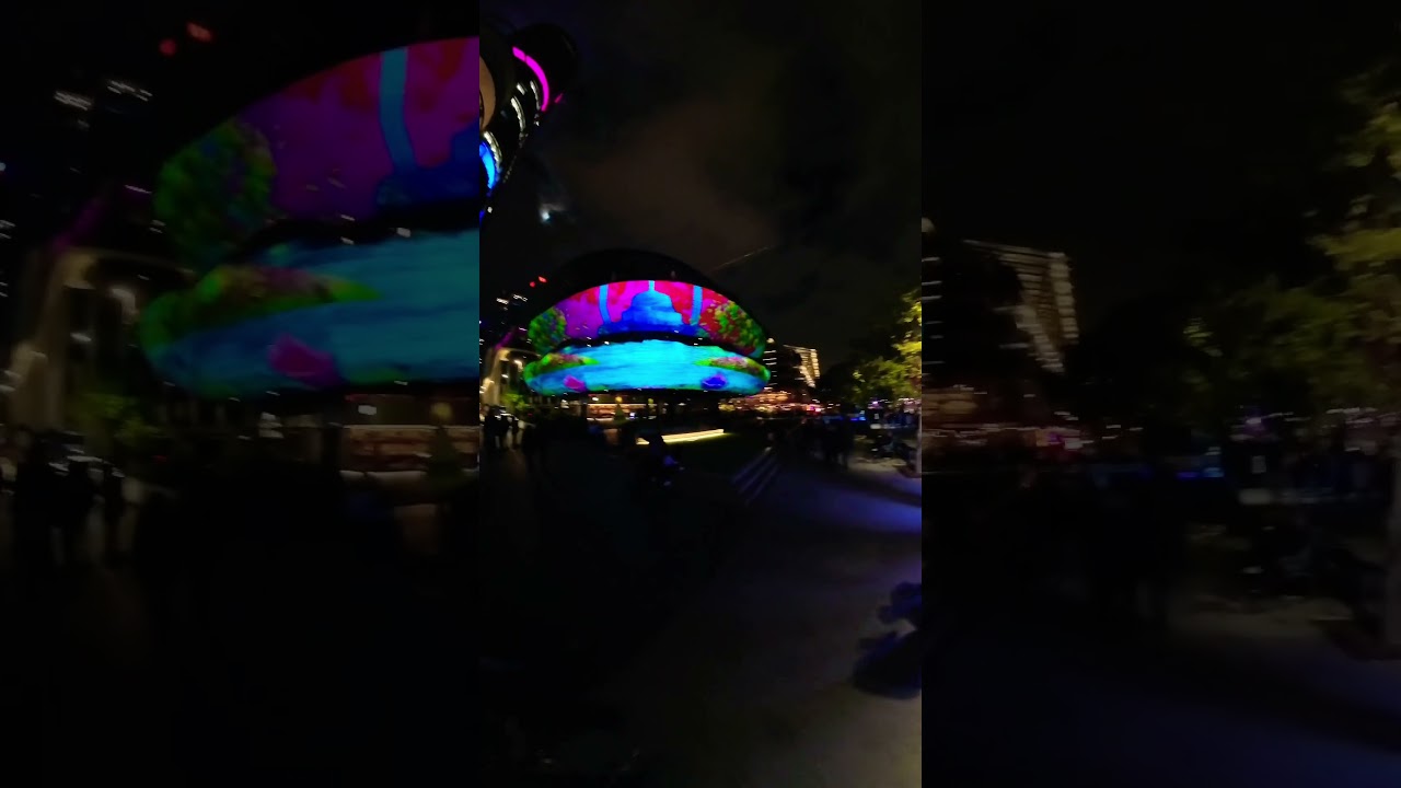 Vivid Sydney 2023.  #visitnsw #sydneyharbour #darlingharbour #sydney #vivid #australia #insta360