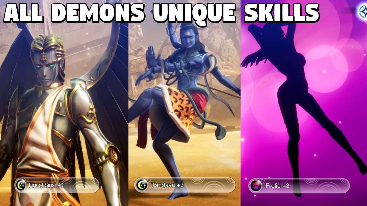 Shin Megami Tensei 5 - ALL Demons Unique Skills