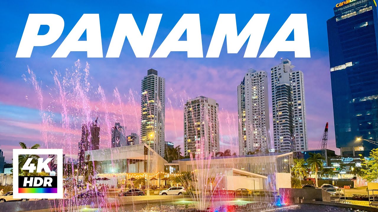 Exploring Amazing Outdoor Spaces Near City Life. Costa del Este, Panama City 4K.