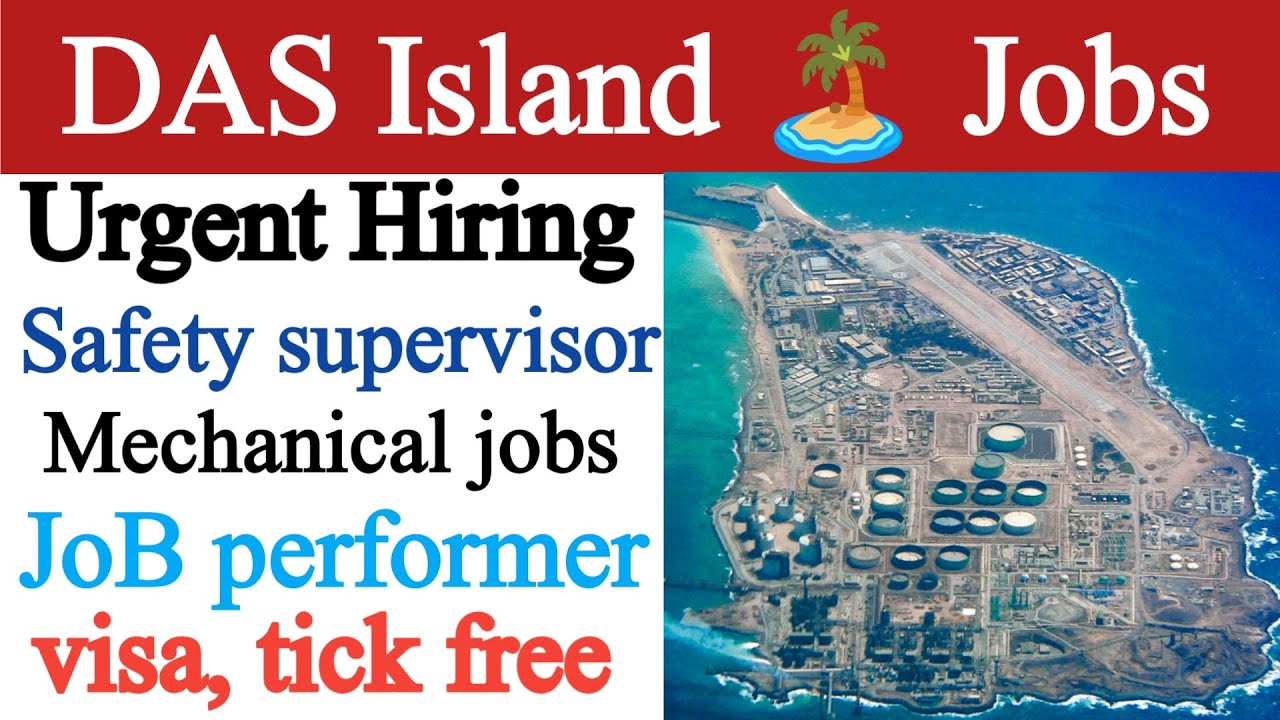 Das Island 🏝️ Jobs with Descon || oil and gas jobs || gulf job seekers  || @gulfjobsseekers0