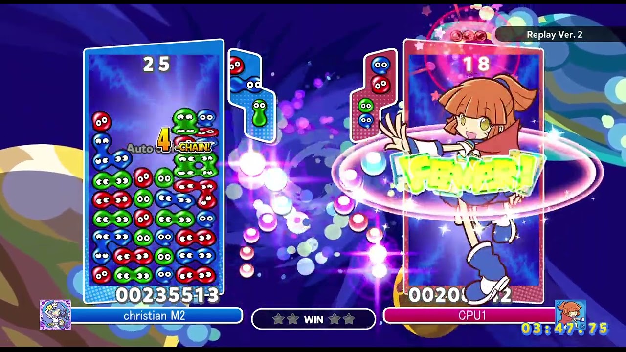 Puyo Puyo Champions PC Amitie VS Arle Fever Mode