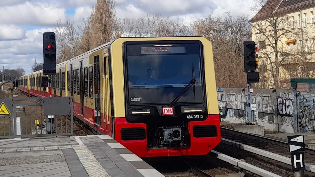 Mitfahrt in der S8 von Berlin Treptower Park bis Birkenwerder in der BR 484 004