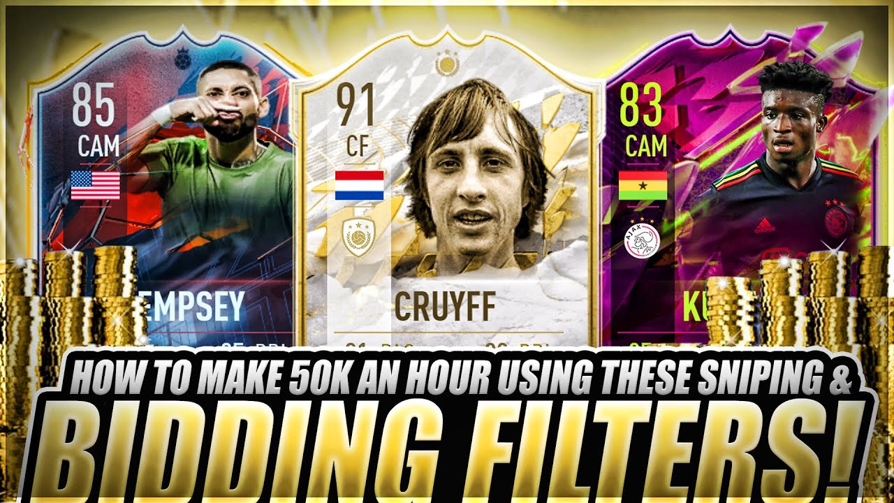 20K EVERY 5 MINS FIFA 22 BEST TRADING METHODS (FIFA 22 SNIPING FILTERS & FLIPPING)