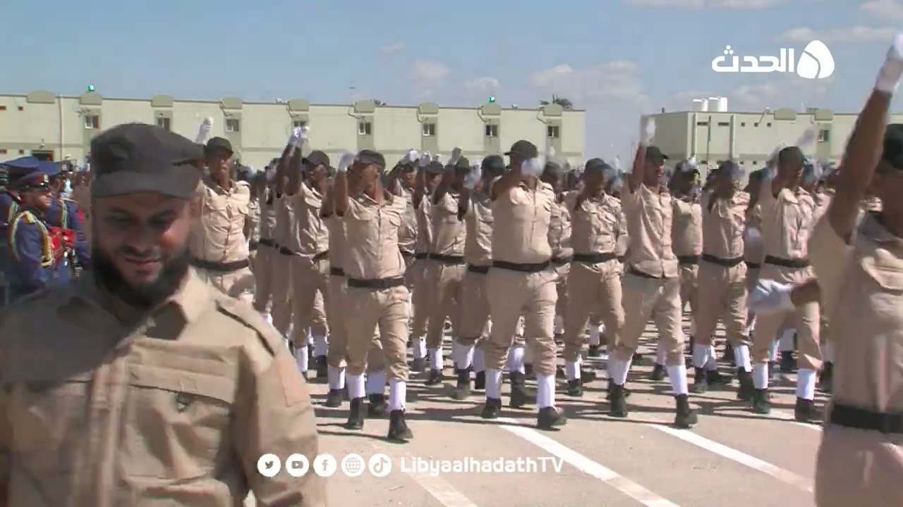 الاحتفال بالذكرى الـ58 لتوحيد جهاز الشرطة الليبية وتخريج الدفعة الـ69 من أفراد الشرطة بمدينة بنغازي