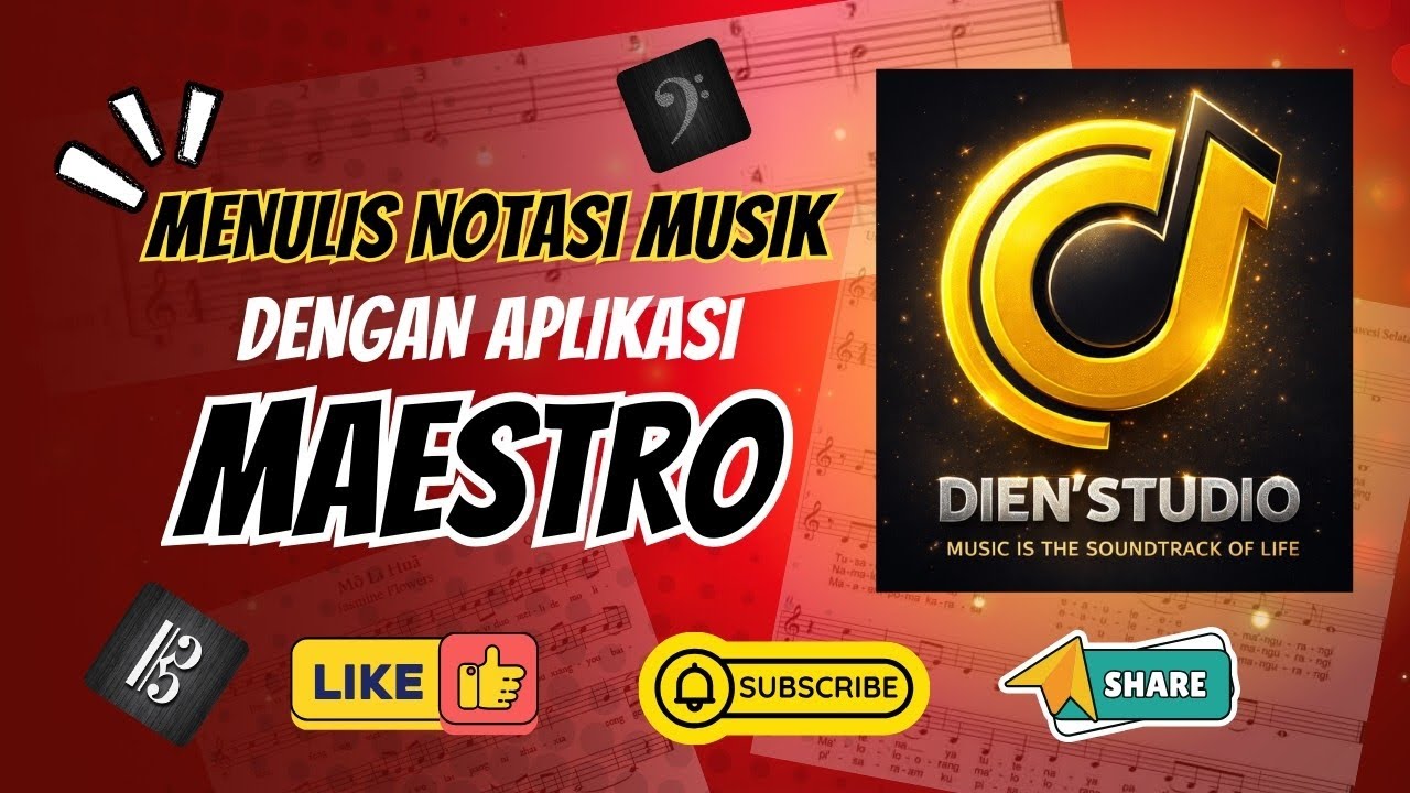 BELAJAR MENULIS NOTASI MUSIK (BALOK) BAGI PEMULA DENGAN APLIKASI MAESTRO