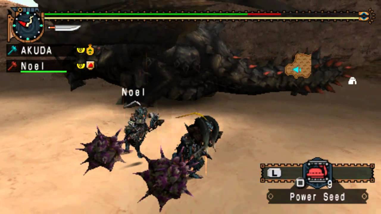 【MHP2G】武神闘宴【鎚&times;鎚】35:26残し